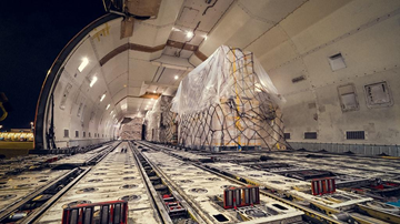 Air transport used for urgent and high value shipments with cargo aircraft